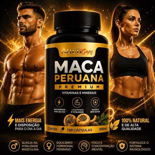 Maca Peruana Premium NutriZen — 500mg | 120 Cápsulas | Energia, Libido & Hormônios