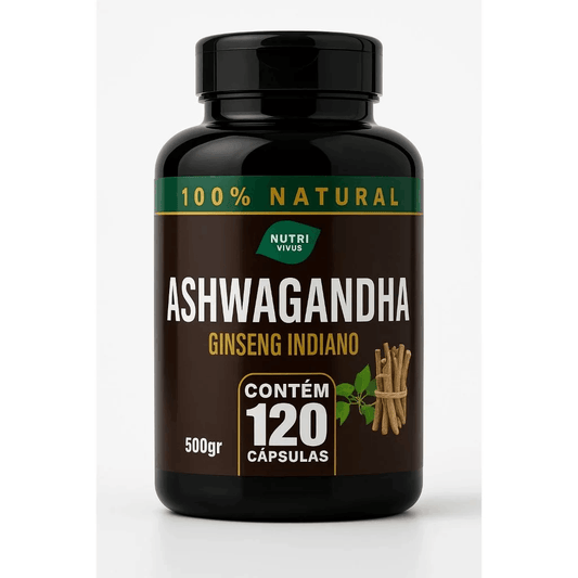Ashwagandha NutriZen — 1500mg | 120 Cápsulas | Anti-Estresse, Foco & Equilíbrio