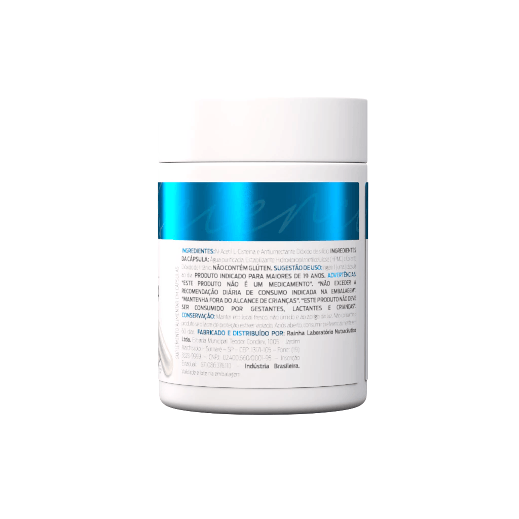 NAC Acetilcisteína NutriZen — 600mg | 60 Cápsulas | Detox, Imunidade & Antioxidante