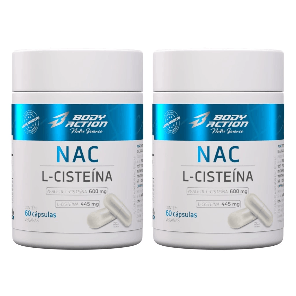 NAC Acetilcisteína NutriZen — 600mg | 60 Cápsulas | Detox, Imunidade & Antioxidante