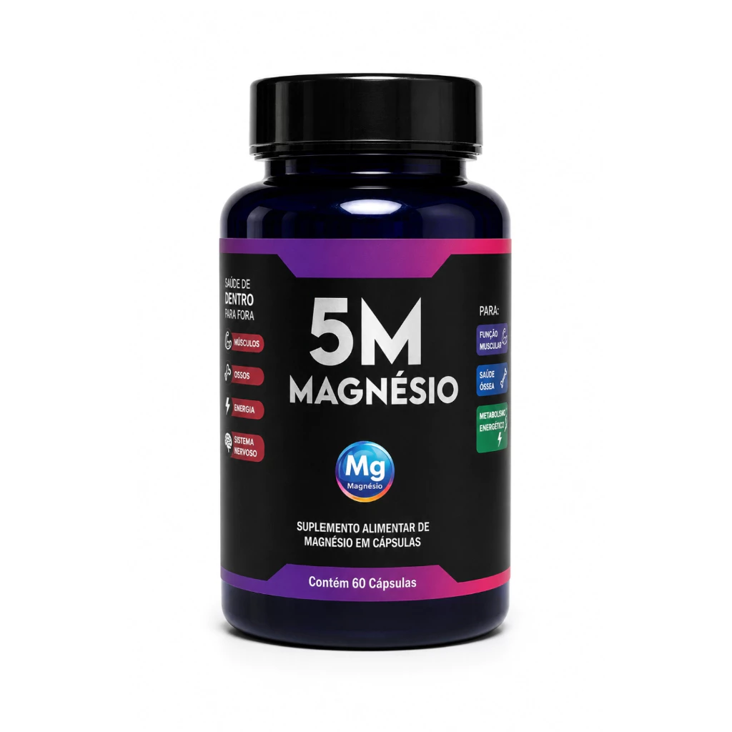 Magnésio 5M Original | 60 Cápsulas